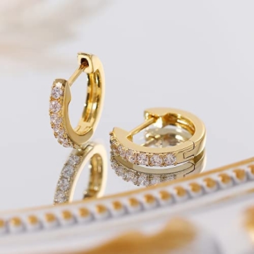 Elegant Gacimy Gold Huggie Earrings for Women