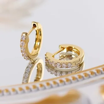 Elegant Gacimy Gold Huggie Earrings for Women