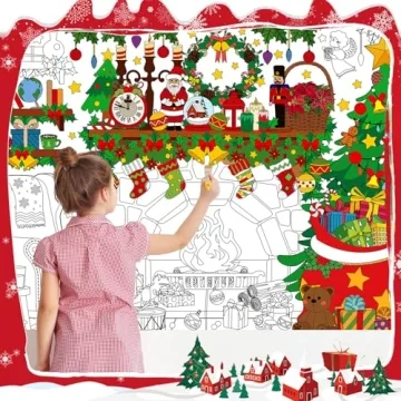 Christmas Giant Coloring Posters Set for Kids Fun