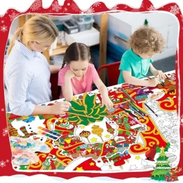 Christmas Giant Coloring Posters Set for Kids Fun