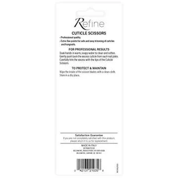 REFINE Cuticle Scissors - Italy - Premium Extra-Fine Point Tip