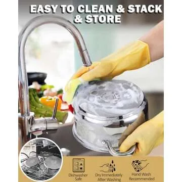 Cook N Home 6-Piece Stainless Steel Cookware Set