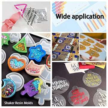 QYH Transparency Film Paper Clear for Overhead Projector Transparencies and Inkjet Screen Prints 8.5 x 11,25sheets