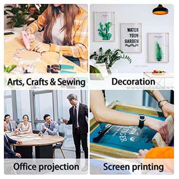 QYH Transparency Film Paper Clear for Overhead Projector Transparencies and Inkjet Screen Prints 8.5 x 11,25sheets