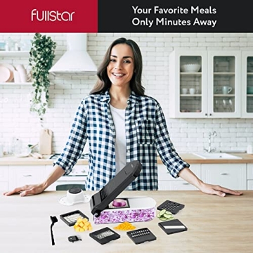 6-in-1 Vegetable Chopper & Cheese Slicer - White