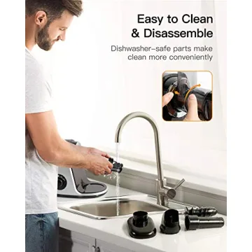 Compact Slow Masticating Juicer with 2 Speed Modes and Recipes