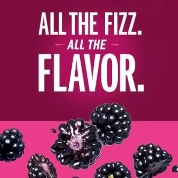 IZZE Blackberry Juice 8.4 oz, No Sugar Added, 24 Count