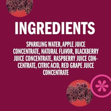 IZZE Blackberry Juice 8.4 oz, No Sugar Added, 24 Count