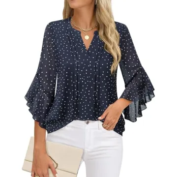 Stylish Timeson Women's 3/4 Sleeve Office Blouses