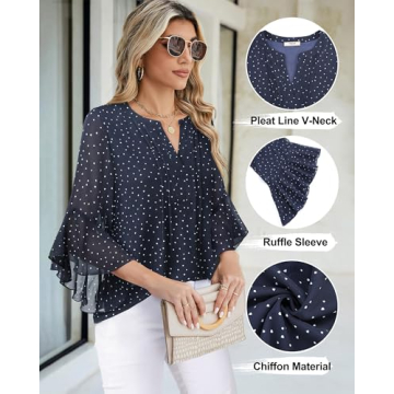 Stylish Timeson Women's 3/4 Sleeve Office Blouses