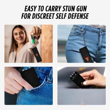 Guard Dog Hornet Mini Stun Gun Keychain for Self Defense