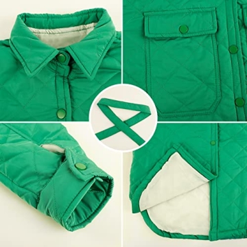 Flygo Women's Stylish Quilted Winter Jacket with Belt