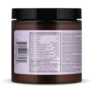 Bark & Whiskers Digestive Enzymes Kibble Diet, for Dogs & Cats, 4.23 oz. (120 g), 150 Scoops, Promotes Carb & Starch Breakdown, Veterinarian Formulated, Non-GMO, Dr. Mercola