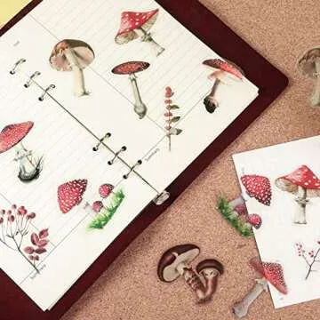 200 Pcs Floral Vintage Scrapbooking Stickers for DIY