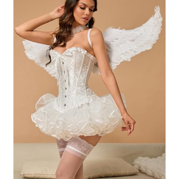 SZIVYSHI Women's Corset Tops - Vintage Lace Style