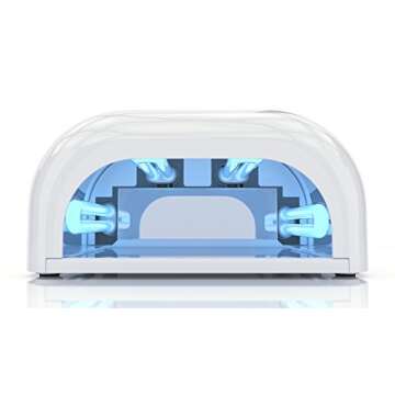 nailstar Professional 36 Watt UV Nail Dryer Nail Lamp for Gel with 120 and 180 Second Timers + 4 x 9W Bulbs Included