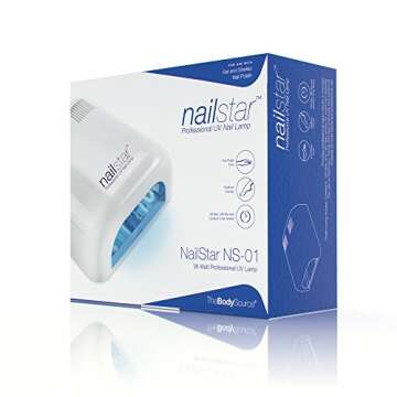 nailstar Professional 36 Watt UV Nail Dryer Nail Lamp for Gel with 120 and 180 Second Timers + 4 x 9W Bulbs Included