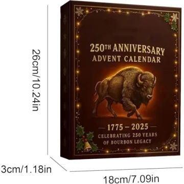 Whiskey Advent Calendar 2025 with 24 Premium Ornaments