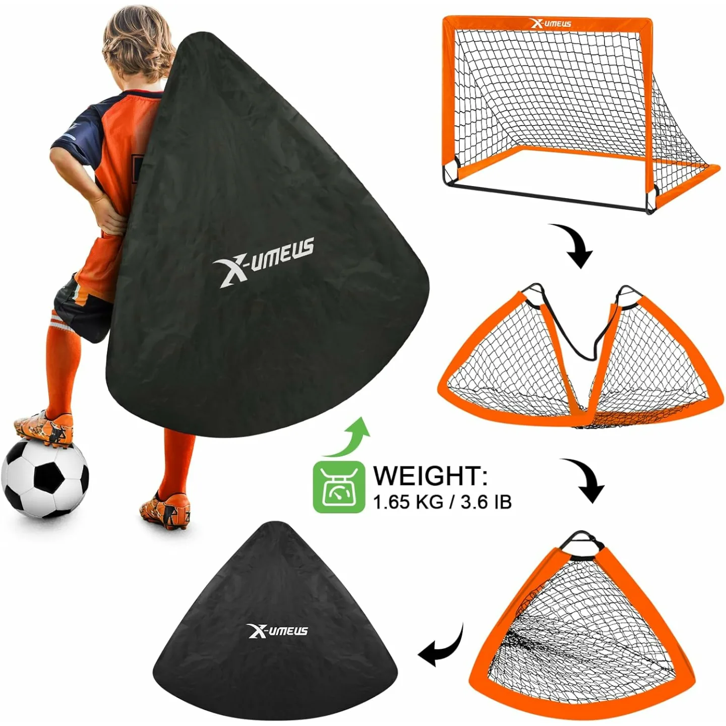 Backyard Soccer Goals - Training Set with Ball & Agility Gear
