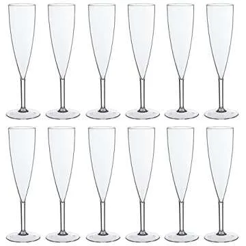Durable BPA-Free Champagne Flutes Set | Made in USA