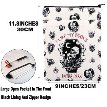 JNIAP Dark Romance Book Sleeve Dark Romance Reader Gifts I Like My Books Extra Dark Gifts Dark Roman...