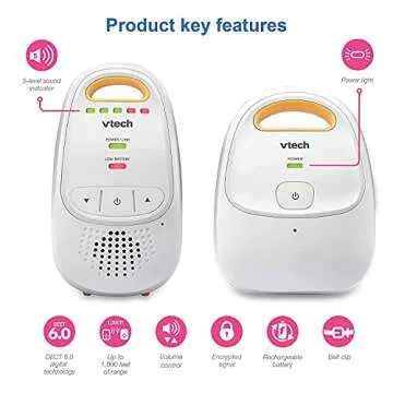 VTech Audio Baby Monitor with Long Range and Clear Sound