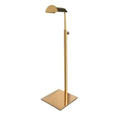 Greneric 2 Pack Metal Adjustable Handbag Display Stand Holder Hanging Bag Rack for Retail Store Windows Tabletop Display Props Shelves Organizer Storage for Home (Titanium)