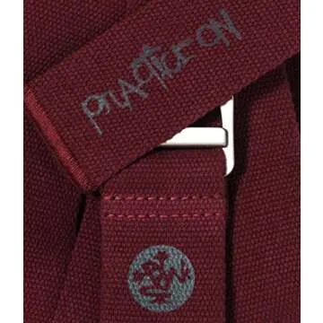 Manduka Align Yoga Strap - Lightweight Cotton, Secure, Slip Free Support, 1.75 Inch Wide, Various Sizes and Colors