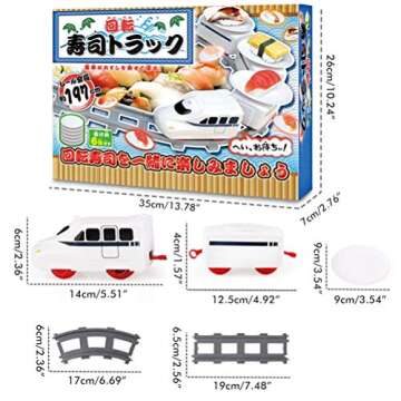 Crounuas Rotating Sushi Machine for Parties & Display