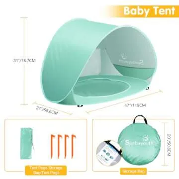 Sunba Youth Baby Beach Tent with UV Protection for Infants