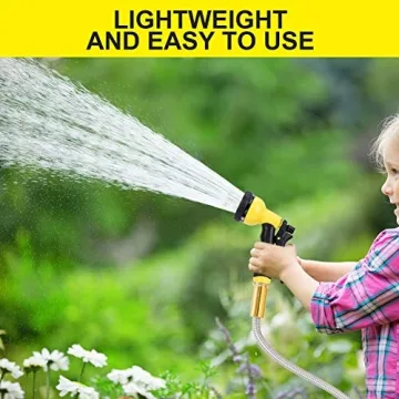 FOXEASE 50FT Metal Garden Hose - Lightweight & Durable