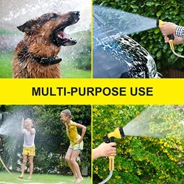 FOXEASE 50FT Metal Garden Hose - Lightweight & Durable