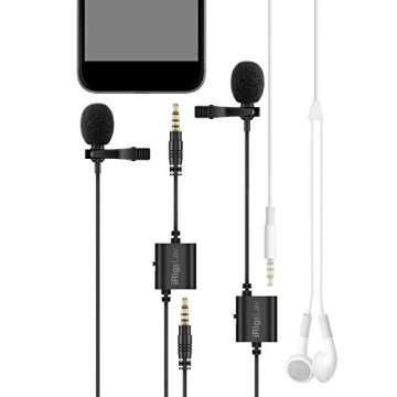 IK Multimedia iRig Mic Lav Compact Lavalier for Smartphones and Tablets (Two-Pack)