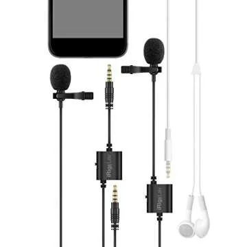 IK Multimedia iRig Mic Lav Compact Lavalier for Smartphones and Tablets (Two-Pack)