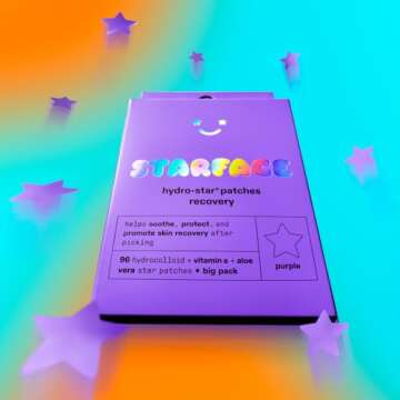 Starface Hydro-Star Recovery BIG PACK, Hydrocolloid Patches with Aloe Vera and Vitamin A, Helps Soothe and Protect Skin After Picking (96 Count)