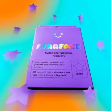 Starface Hydro-Star Recovery BIG PACK, Hydrocolloid Patches with Aloe Vera and Vitamin A, Helps Soothe and Protect Skin After Picking (96 Count)