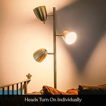 Brightech Jacob LED Standing Lamp - Modern Adjustable Floor Lighting