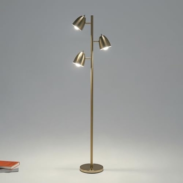 Brightech Jacob LED Standing Lamp - Modern Adjustable Floor Lighting