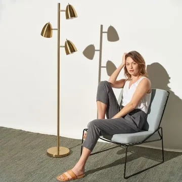 Brightech Jacob LED Standing Lamp - Modern Adjustable Floor Lighting