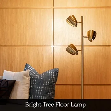 Brightech Jacob LED Standing Lamp - Modern Adjustable Floor Lighting