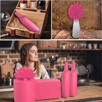 Undemouc Pink Tissue Paper - 100 Sheets 20x14 for Wrapping