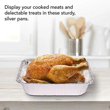 9x13 Disposable Aluminum Pans - 10 Pack for Cooking