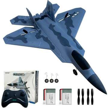 HAWK'S WORK F-22 RC Airplane - Beginner Friendly!