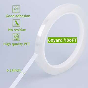 GLAMFIELDS Clear Floral Vase Tape