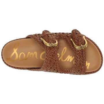 Sam Edelman Reid Slide Sandal Rich Cognac 8.5 Medium