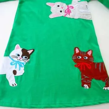 Bumeex Girl's Long Sleeve Cotton Christmas Dress