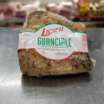 Premium Licini Guanciale Cured Pork Jowls - 12 oz