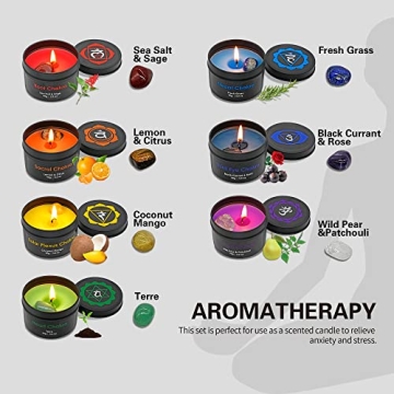 Luxury Chakra Candle Gift Set for Meditation and Relaxation