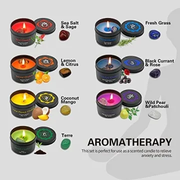 Luxury Chakra Candle Gift Set for Meditation and Relaxation