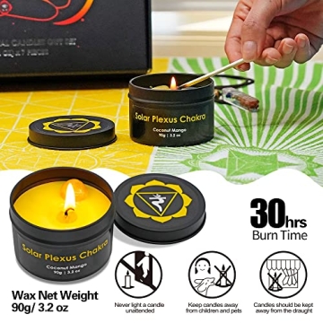 Luxury Chakra Candle Gift Set for Meditation and Relaxation